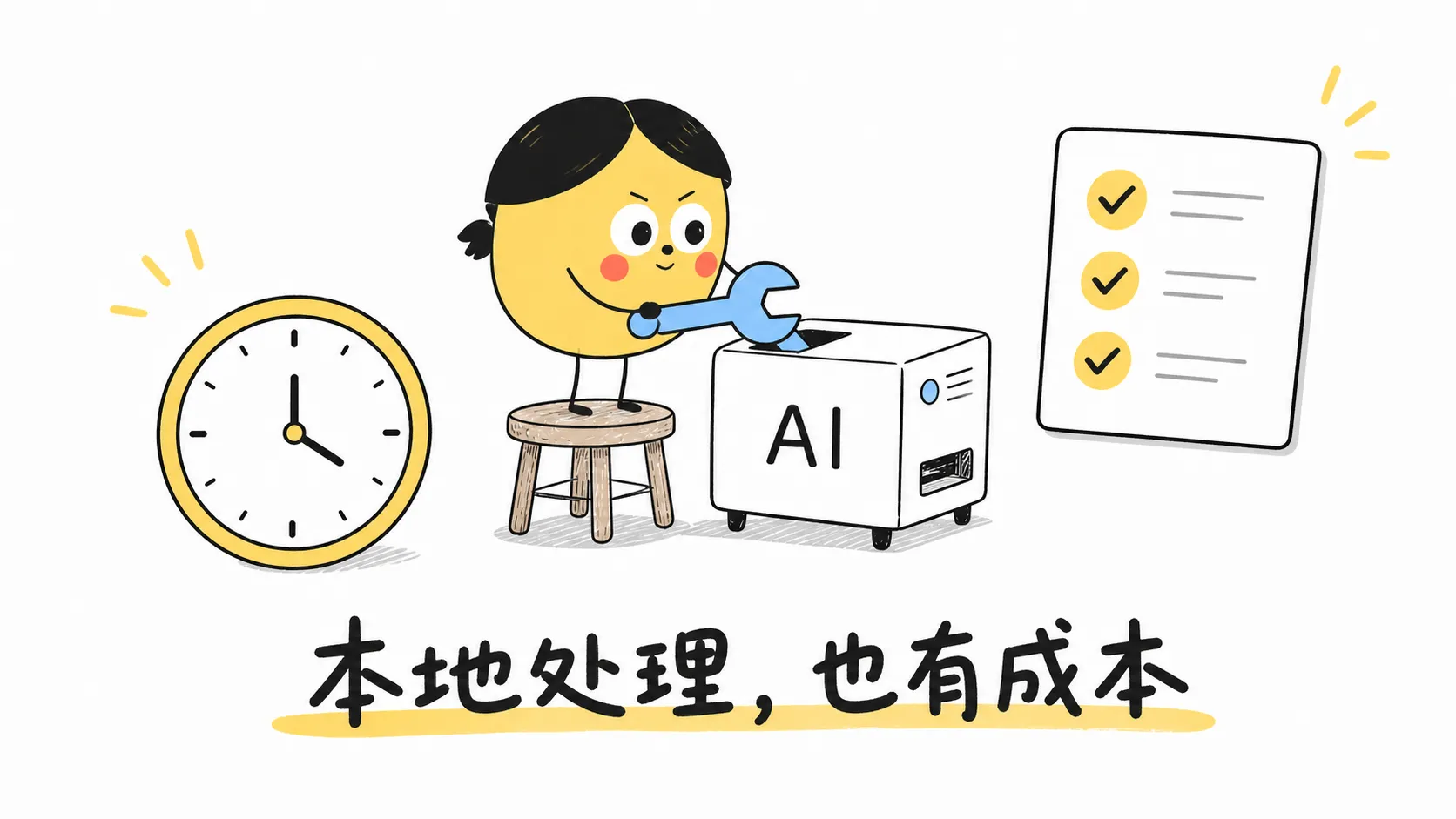 本地处理不消耗模型 Token，但依然需要时间、维护和人工检查